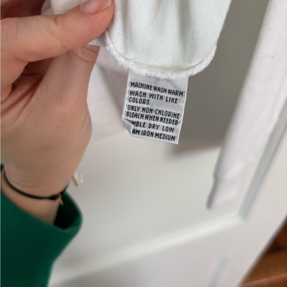 Polo by Ralph Lauren White Tee with Navy Label - Picture 8 of 10
